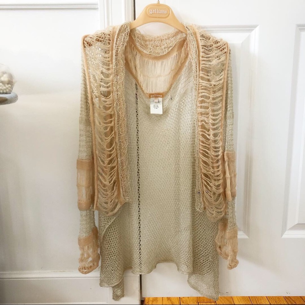 Authentic Vintage 1987 Galliano cardigan